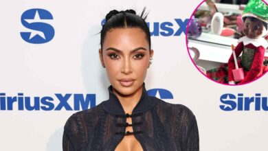 Kim Kardashian and more famous parents win the Elf on the Shelf game