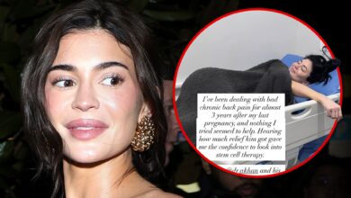Kylie Jenner says she underwent stem cell therapy for chronic back pain