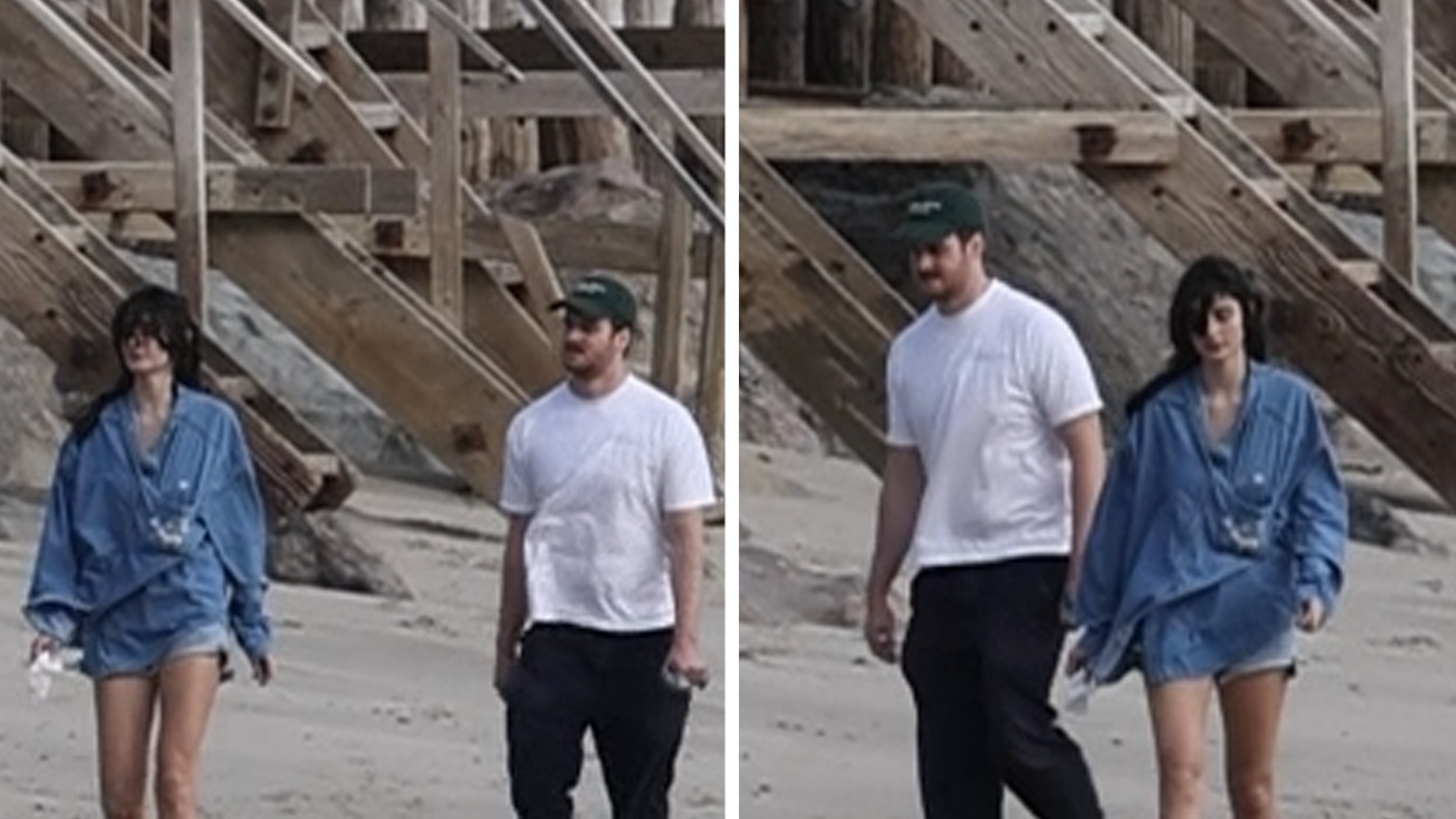 Romy Reiner takes a somber walk on the beach in the aftermath of the murder of parents