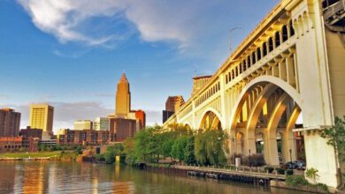 The Cleveland skyline