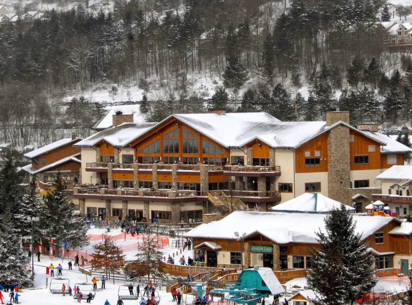 Holiday valley resort in winter