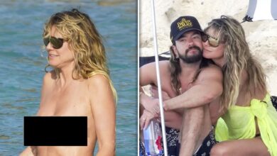 Heidi Klum continues topless vacation with husband Tom Kaulitz in St. Barts