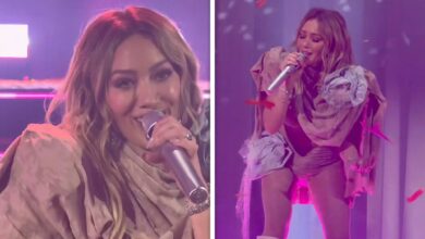 Hilary Duff performs 'What Dreams Are Made Of' for the first time