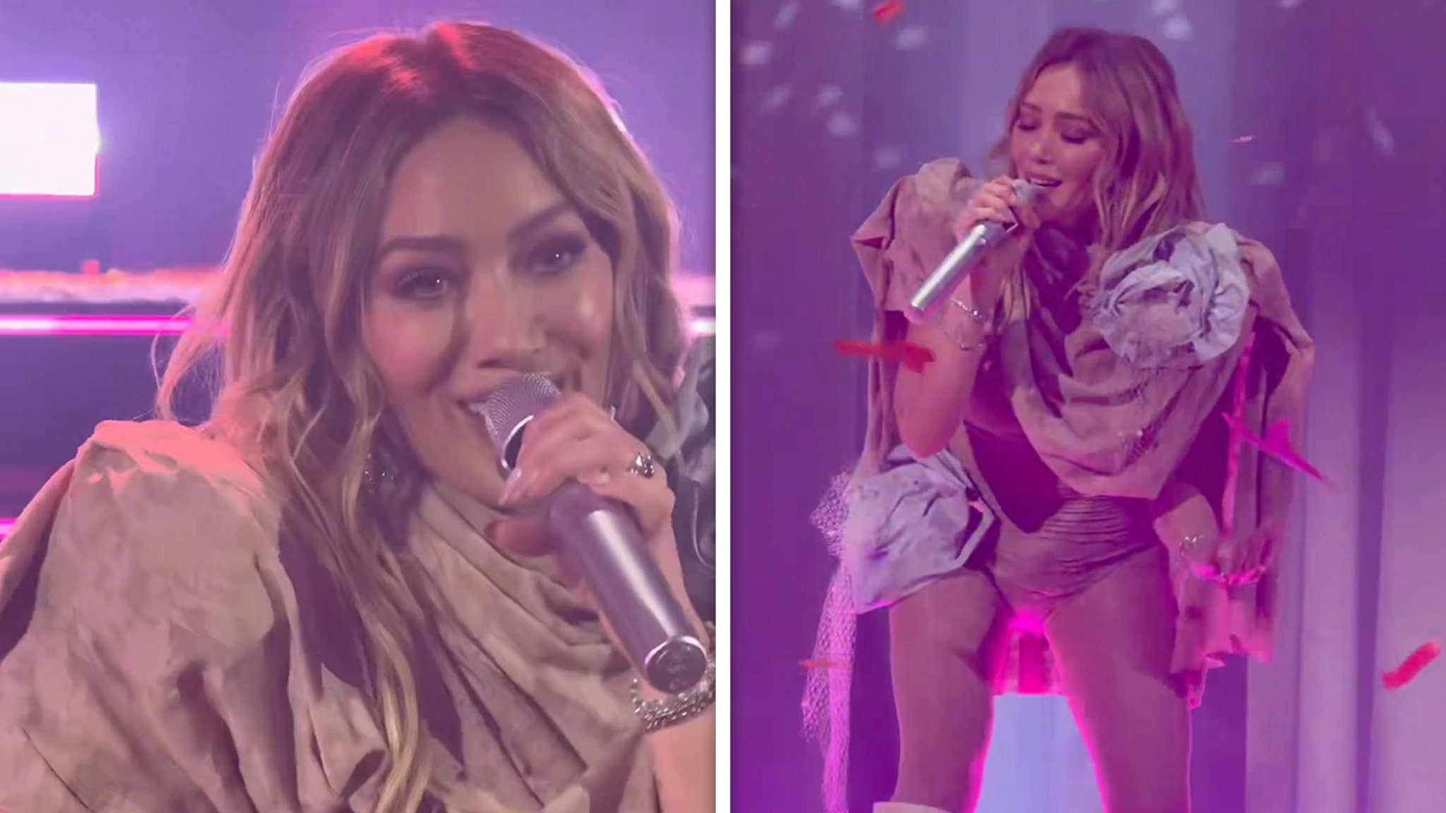 Hilary Duff performs 'What Dreams Are Made Of' for the first time