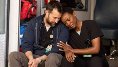 How did The Pitt write off Tracy Ieachors Collins after a shocking departure?