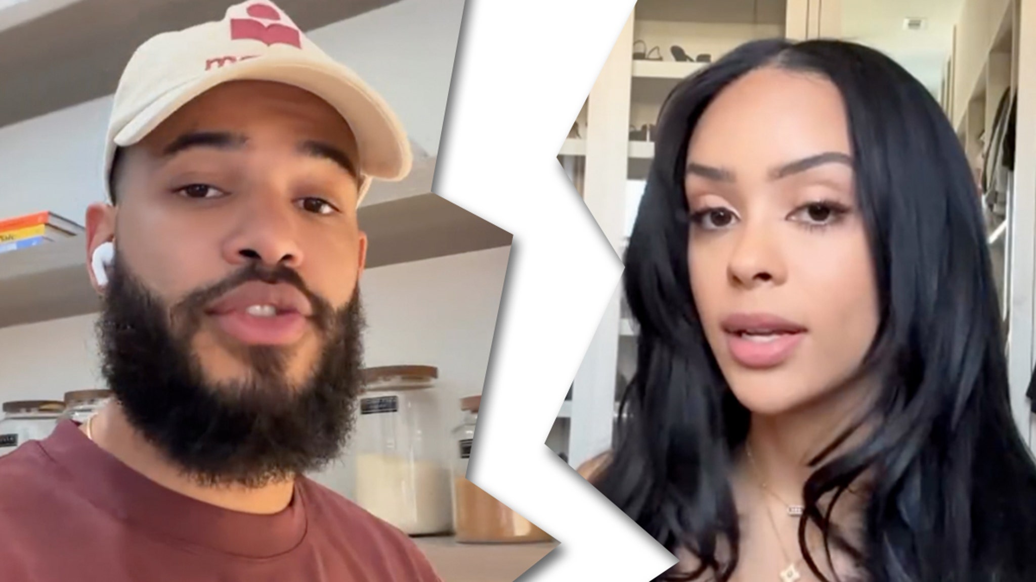 Kristy Scott wears a figure-hugging dress after filing for divorce