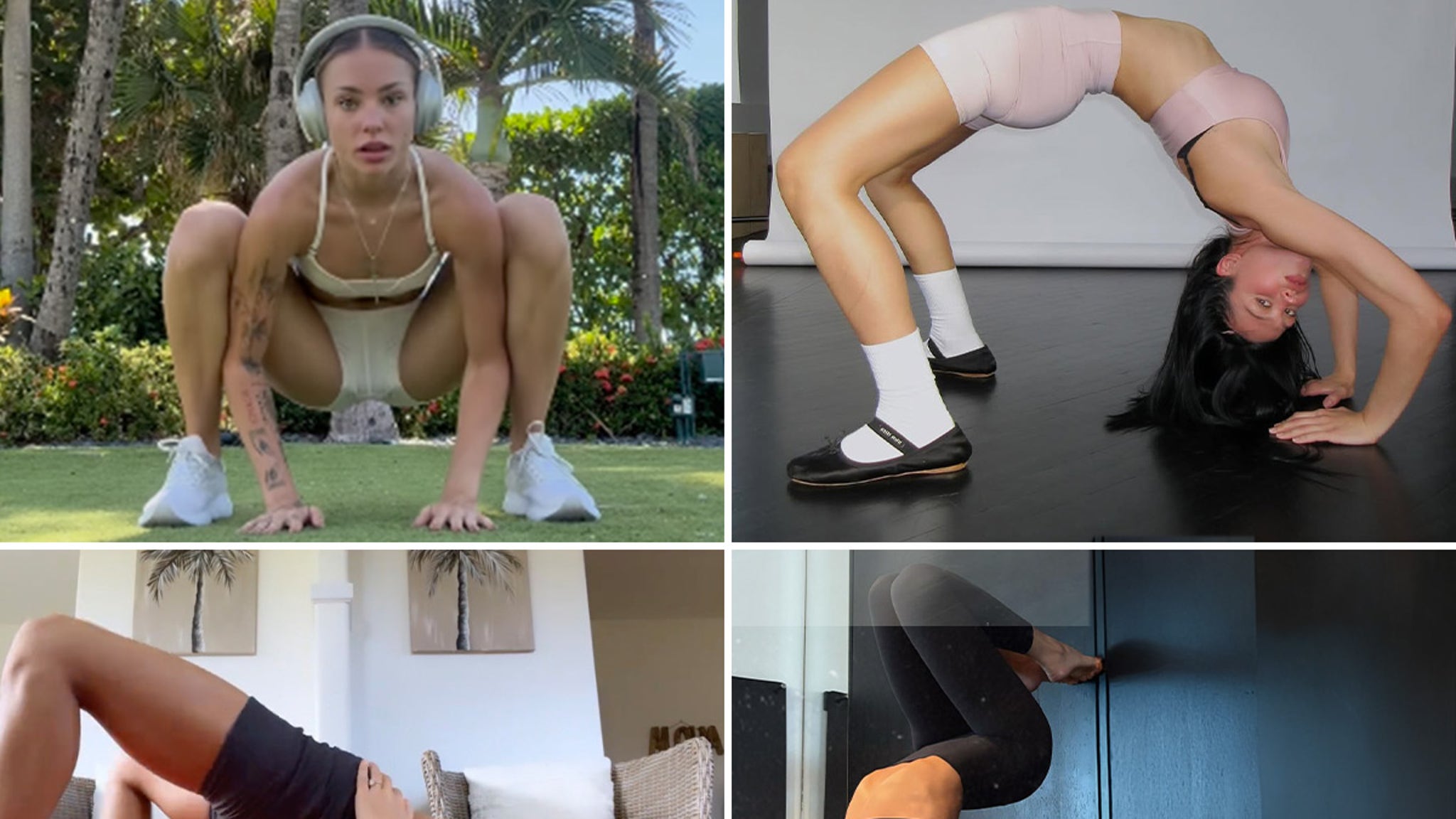 New Year...Same bendy babes! Strike a pose, ladies!