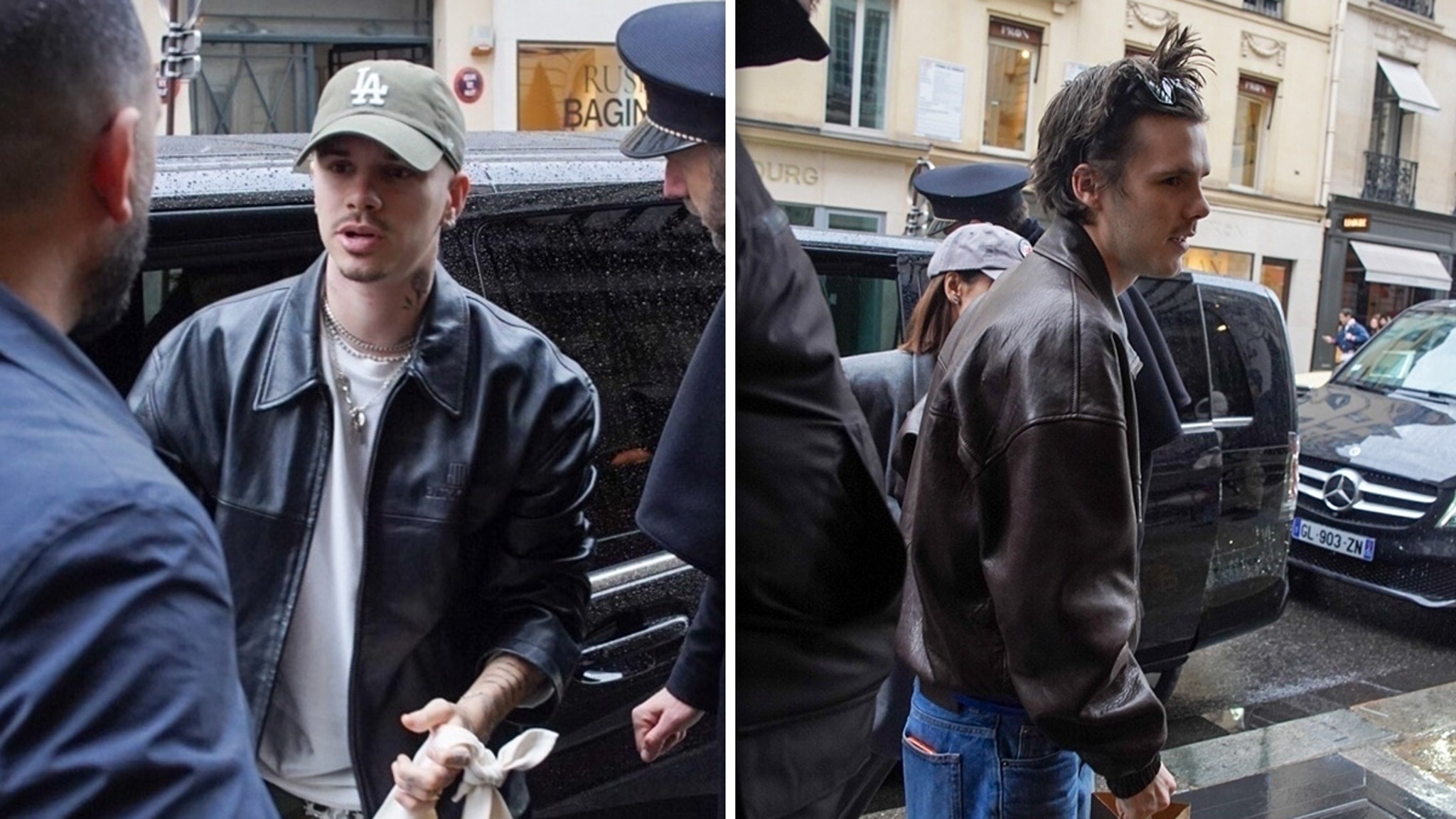 Romeo and Cruz Beckham take friends to Paris amid family drama