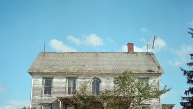 An abandoned house that was once part of Winding Brook Farm in Sussex County, New Jersey