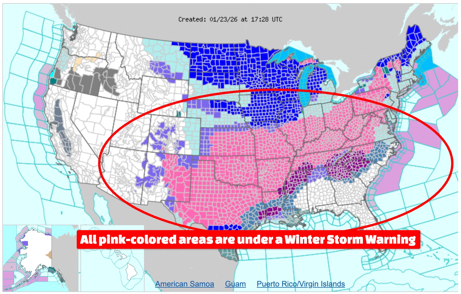 These U.S. States Are Currently Under Winter Storm Warning