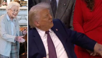 Trump's bruises compared to Queen Elizabeth's days before her death