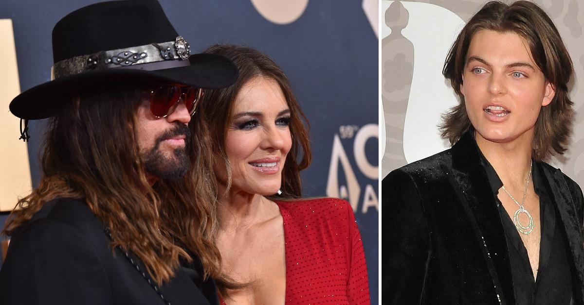 Why Liz Hurley's romance with Billy Ray Cyrus is putting a strain on her bond with son