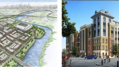 This is a representation of what developers wanted to build in what has become known as the Riverbend District.