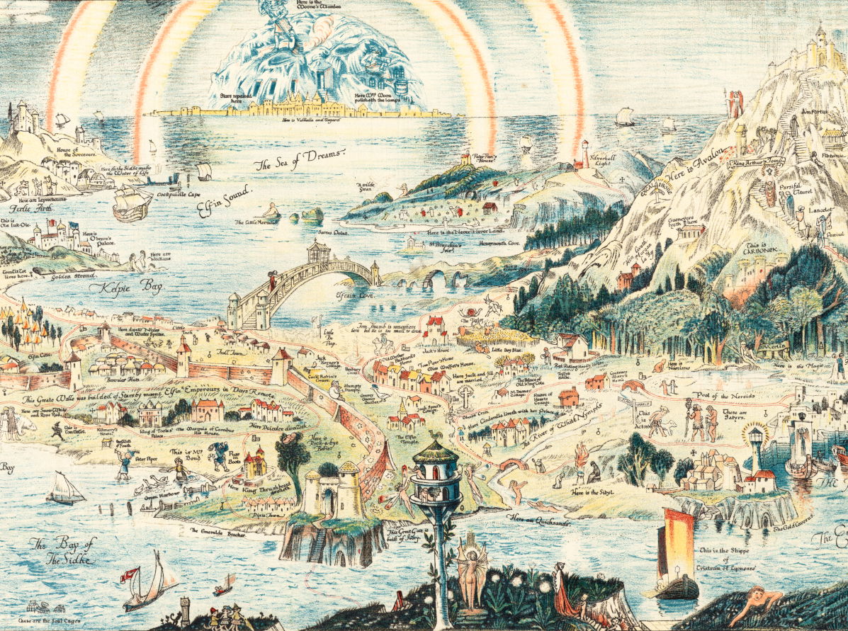 Bernard Sleigh's *Anciente Mappe of Fairyland* (edition c. 1920) — The Public Domain Review
