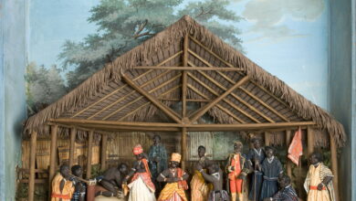 Diorama of life in Suriname