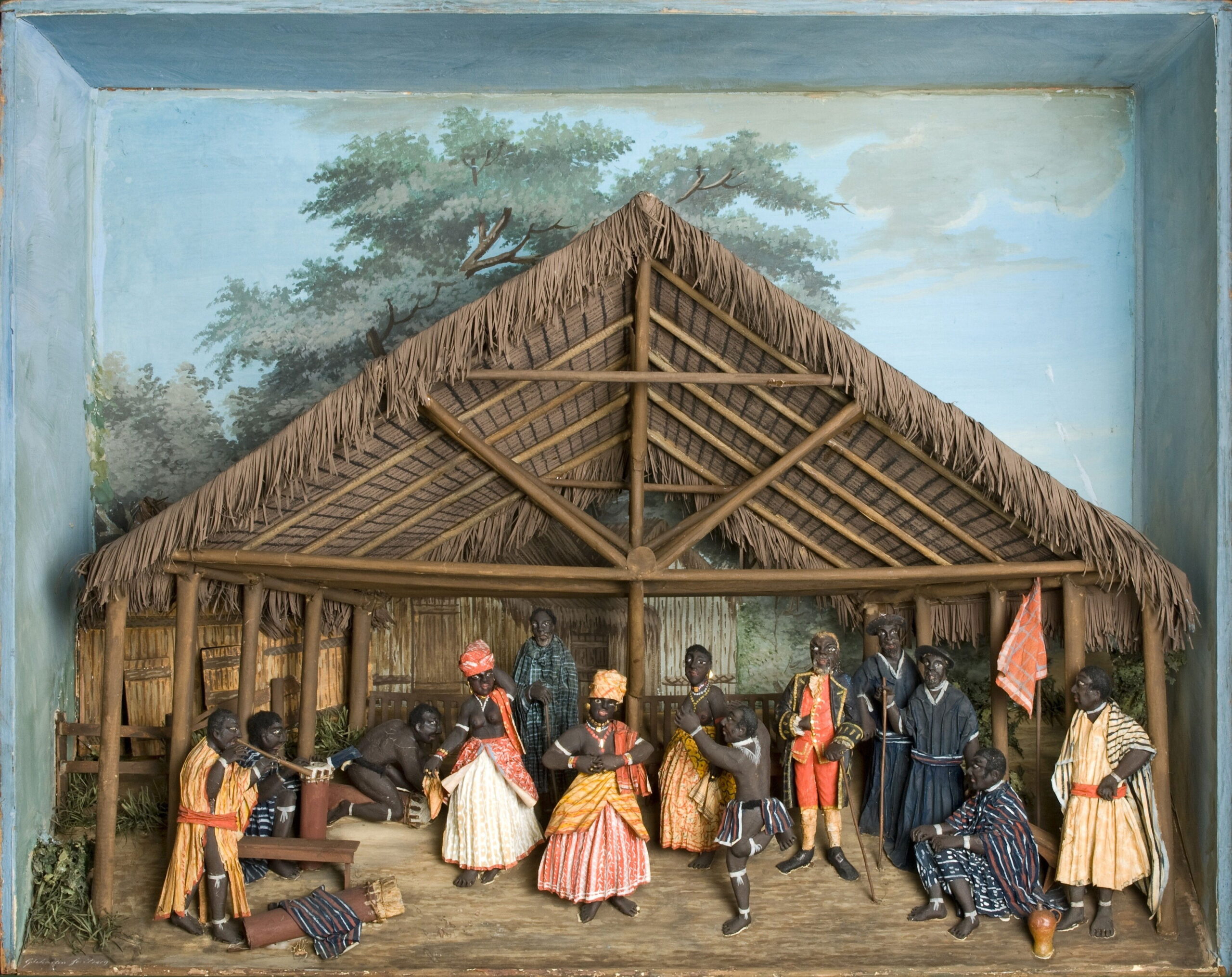 Diorama of life in Suriname