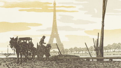 Henri Rivière's *Thirty-six Views of the Eiffel Tower* (1888–1902) — The Public Domain Review