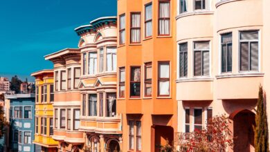 Residential homes in San Francisco, California, USA