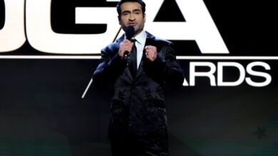 Kumail Nanjiani and Christopher Nolan address Job Crunch at the DGA Awards