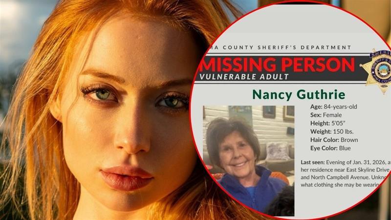 OnlyFans star Ccinnamon joins the search for Savannah Guthrie's missing mother