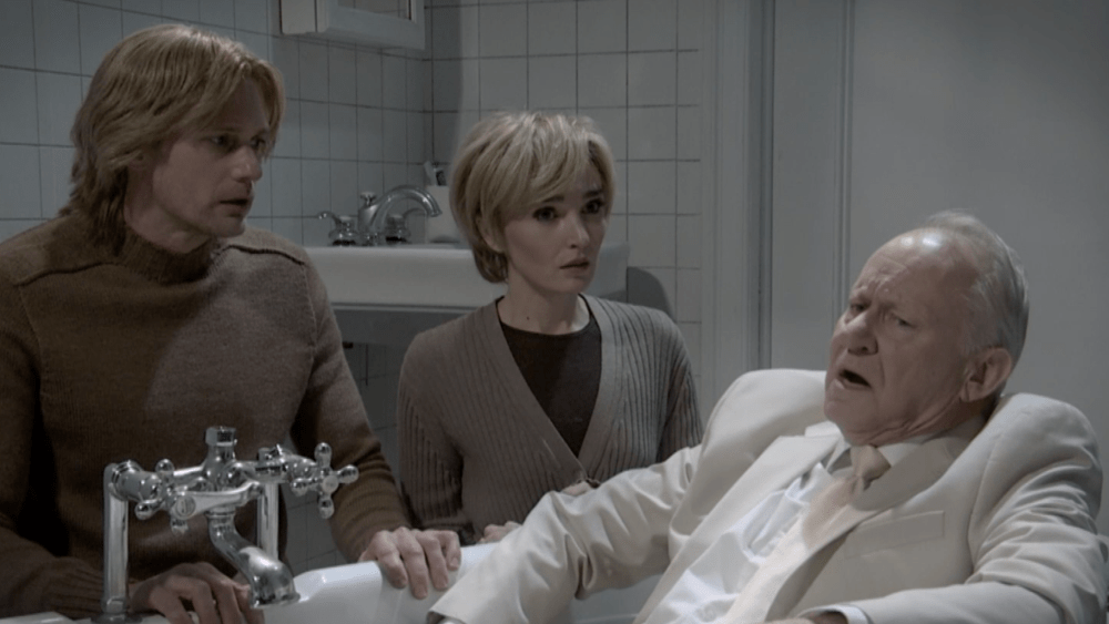 Stellan Skarsgård crashes 'SNL' while son Alexander Skarsgård hosts