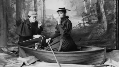 Studio photograph of people posing