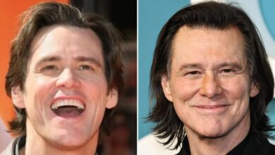 Jim Carrey looks unrecognizable during a rare Award Show appearance