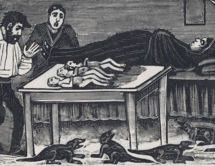 José Guadalupe Posada's Engravings of Unusual Births (ca. 1880–1910) - The Public Domain Review