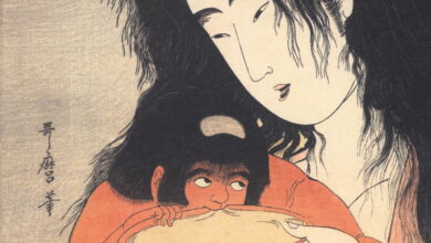 Kitagawa Utamaro's prints of Yamauba and Kintarō (c. 1800) - The Public Domain Review