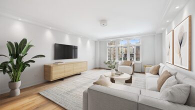 Virtually staged house