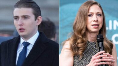 Barron Trump is brutally mocked after Chelsea Clinton's great success