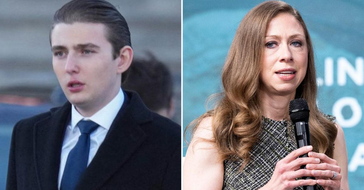 Barron Trump is brutally mocked after Chelsea Clinton's great success