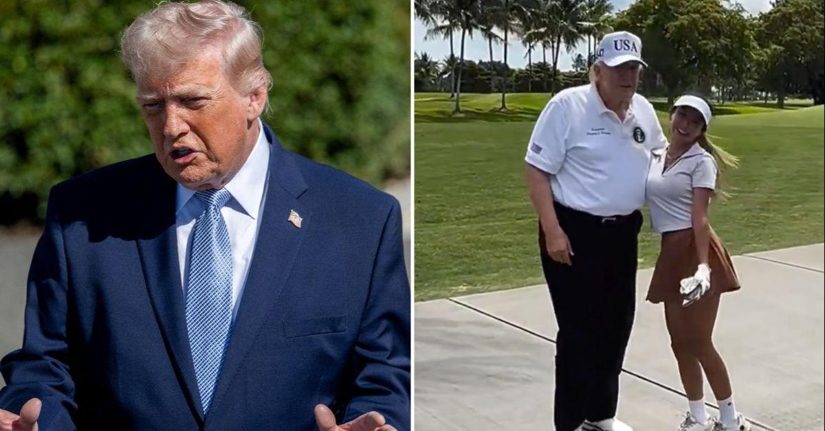 'Creepy' Trump set on fire after complimenting a woman