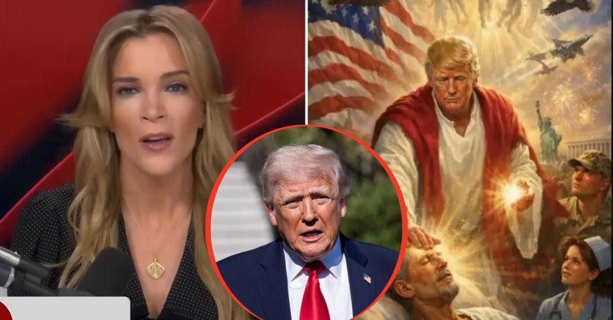 Megyn Kelly fires Trump over a now-deleted photo of him as Jesus Christ