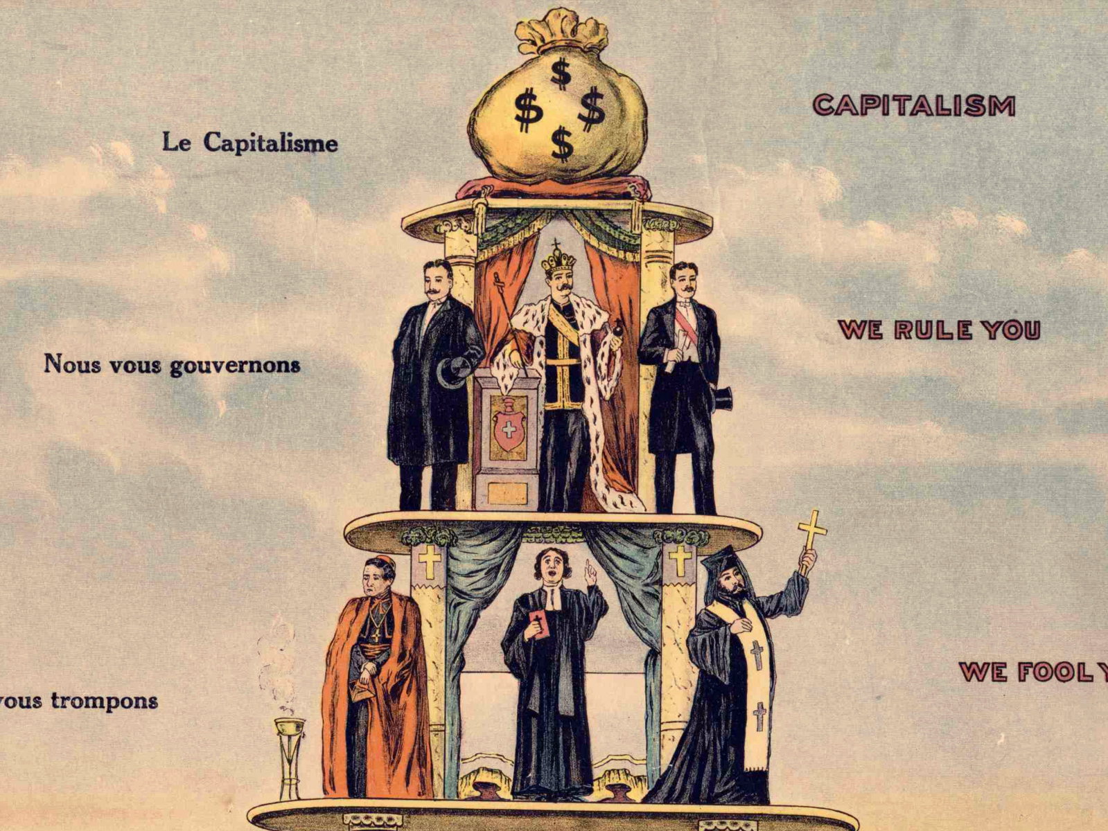 Pyramid of the Capitalist System (1911) - The Public Domain Review