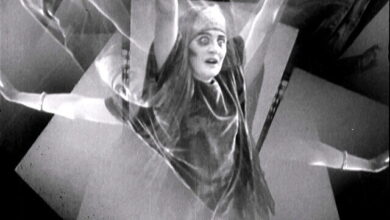 Film still of gothic character