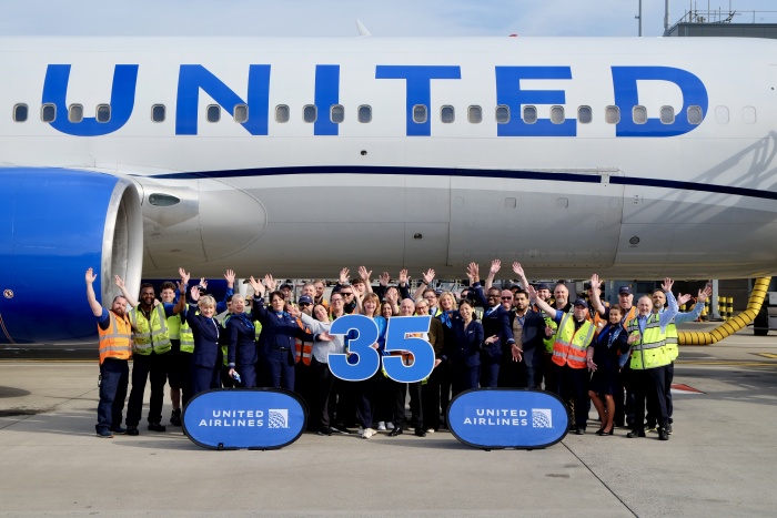 United Airlines celebrates 35 years of flying from Heathrow | News