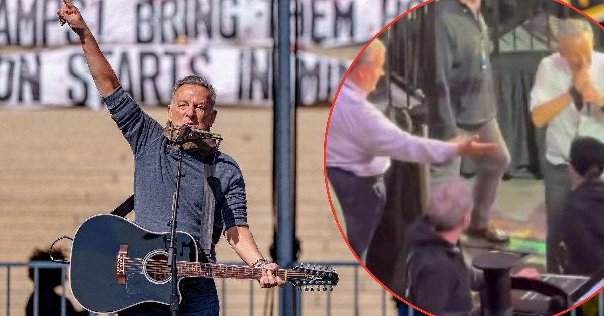 Bruce Springsteen Appears to 'Sniff' Chris Christie During Show in Viral Moment