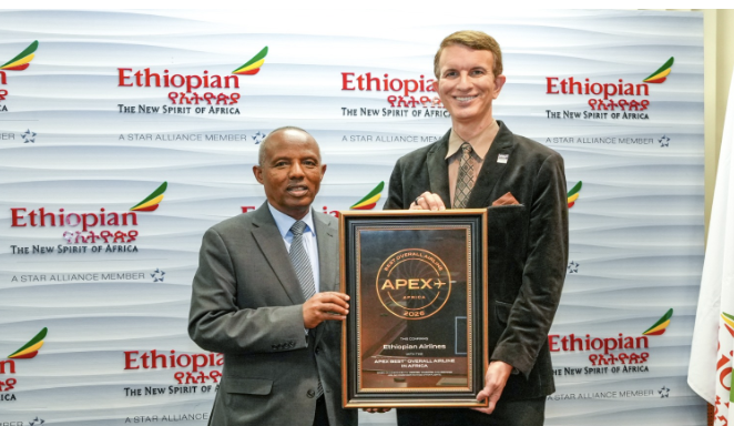 Ethiopian Airlines Receives APEX Passenger Choice Award 2026 for Best Airline in Africa | News
