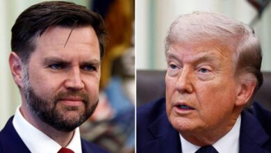 JD Vance criticized by Donald Trump for his choice of socks