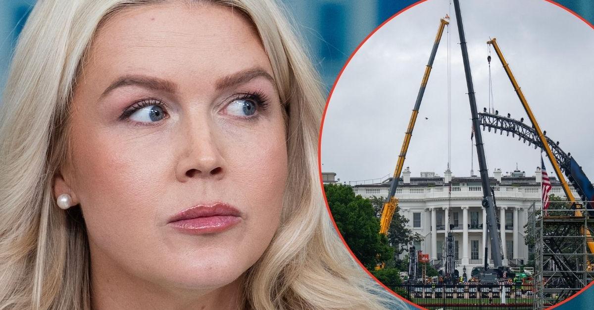 Karoline Leavitt scoffed after praising Trump's White House makeover