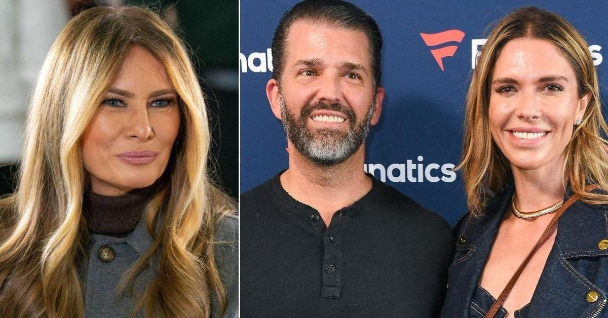Melania Trump leaves Don Jr.'s wedding omitted