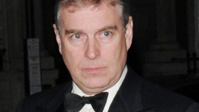 A theory emerged about the latest bruise on Andrew Windsor's face