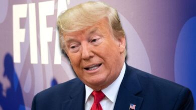 Donald Trump branded 'cowardly' during World Cup chants