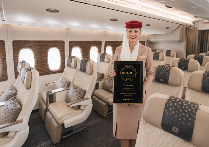 Emirates crowned 'Best Airline in the Middle East' at the APEX Awards 2026 | News