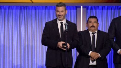 Jimmy Kimmel thanks 'Pumpkin McPornhumper' Trump for his Peabody Award