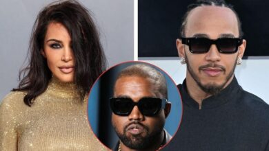 Kanye West takes aim at Kim Kardashian's Lewis Hamilton romance