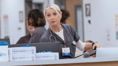 Katherine LaNasa learned her "The Pitt" accent in the bathtub