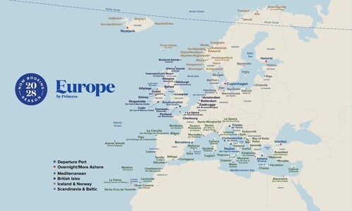 Princess Cruises announces biggest ever European season for 2028 | News