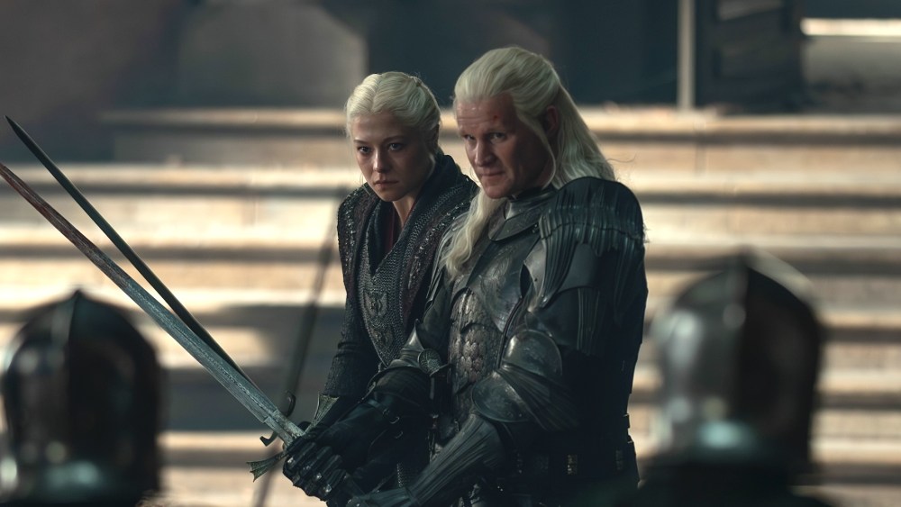 Rhaenyra and Daemon take the Iron Throne